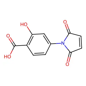 4-(2,5-dioxopyrrol-1-yl)-2-hydroxybenzoic acid structure