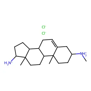 ANDROST-5-ENE-3-beta,17-beta-DIAMINE, N(sup 3)-METHYL-, DIHYDROCHLORIDE structure