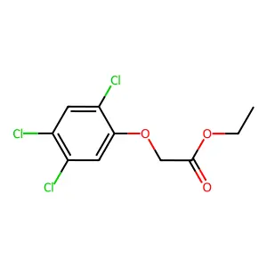 Ethyl 2,4,5-trichlorophenoxyacetate structure