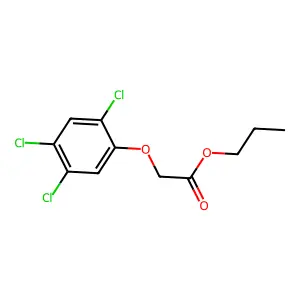 propyl 2-(2,4,5-trichlorophenoxy)acetate structure