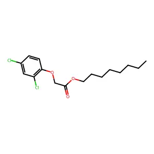 Octyl (2,4-dichlorophenoxy)acetate structure