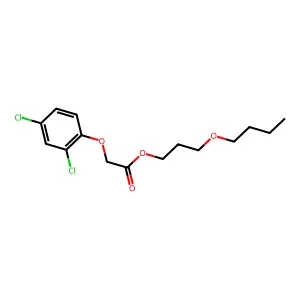 2,4-D-3-butoxypropyl structure