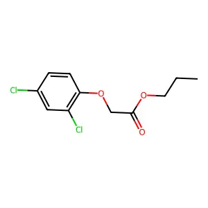 Propyl 2,4-dichlorophenoxyacetate structure