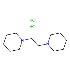 1-(2-piperidin-1-ylethyl)piperidine;dihydrochloride structure
