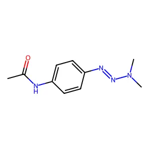 N-[4-(dimethylaminodiazenyl)phenyl]acetamide structure