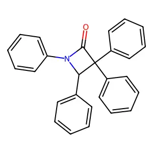 1,3,3,4-tetraphenylazetidin-2-one structure