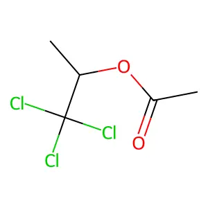 1,1,1-trichloropropan-2-yl acetate structure