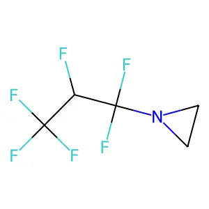 1-(1,1,2,3,3,3-Hexafluoropropyl)aziridine structure
