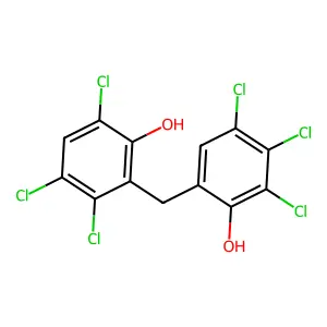 3,4,4',5',6,6'-Hexachloro-2,2'-methylenediphenol structure