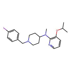 Compound C21H28IN3O structure