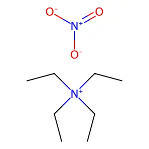 Tetraethylammonium nitrate structure