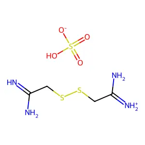 ACETAMIDINE, 2,2'-DITHIODI-, HYDROGEN SULFATE structure