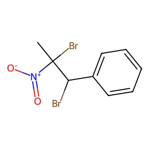 (1,2-dibromo-2-nitropropyl)benzene structure