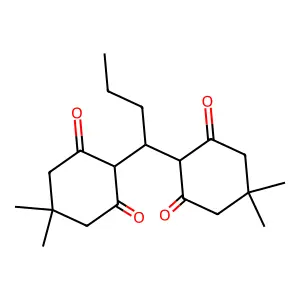 1,3-Cyclohexanedione, 2,2'-butylidenebis[5,5-dimethyl- structure