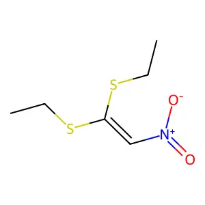 1,1-Bis(ethylthio)-2-nitroethylene structure