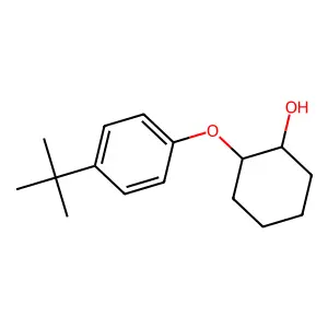 2-(4-tert-butylphenoxy)cyclohexan-1-ol structure
