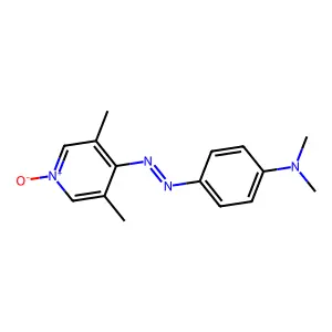 3,5-LUTIDINE, 4-((p-(DIMETHYLAMINO)PHENYL)AZO)-, 1-OXIDE structure