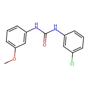 1-(3-chlorophenyl)-3-(3-methoxyphenyl)urea structure