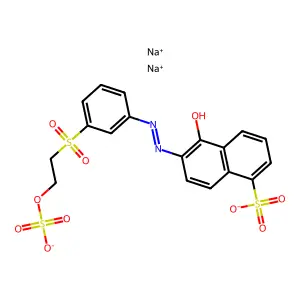 Compound C18H14N2Na2O10S3 structure