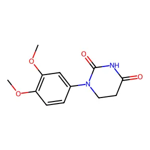 1-(3,4-dimethoxyphenyl)-1,3-diazinane-2,4-dione structure