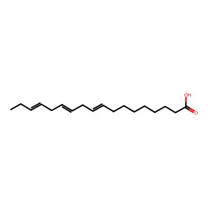 Octadeca-9,12,15-trienoic acid structure