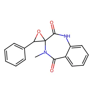 (-)-Cyclopenine structure