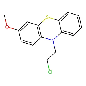 10-(2-chloroethyl)-3-methoxy-10h-phenothiazine structure