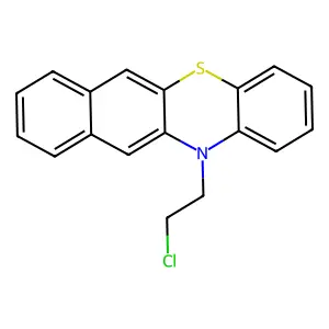 12-(2-chloroethyl)benzo[b]phenothiazine structure
