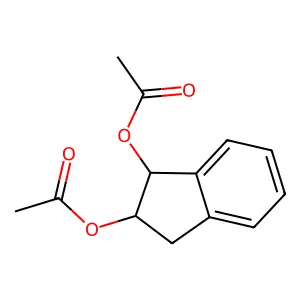 1,2-Indandiol, diacetate, trans- structure