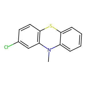 10H-phenothiazine, 2-chloro-10-methyl- structure