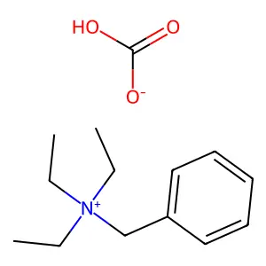 Benzyltriethylammonium bicarbonate structure