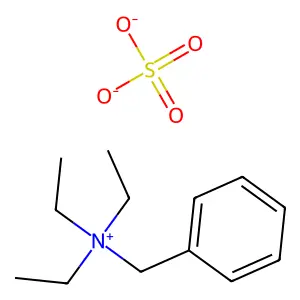 benzyl(triethyl)azanium sulfate structure