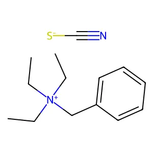 Benzyltriethylammonium thiocyanate structure