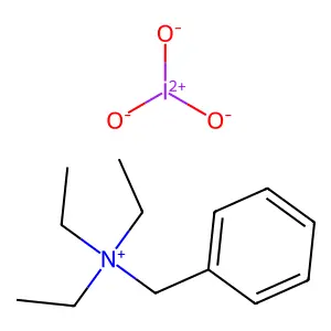 Benzyltriethylammonium iodate structure