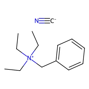 Benzyltriethylammonium cyanide structure