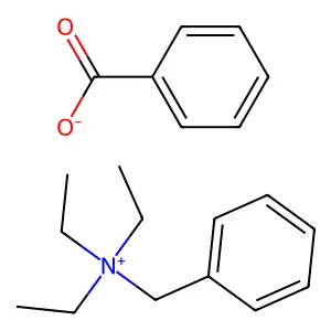 Benzyltriethylammonium benzoate structure