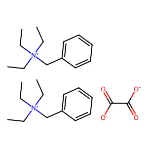 bis(benzyl(triethyl)azanium)oxalate structure