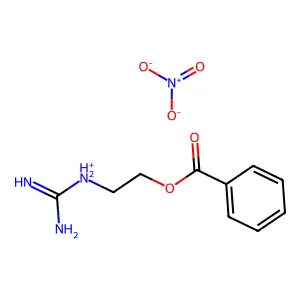 2-Benzoyloxy-ethylguanidine nitrate structure