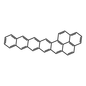 Naphtho[2,1,8-yza]hexacene structure