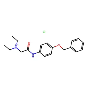 (4'-Benzyloxy-2-diethylamino)acetanilide hydrochloride structure