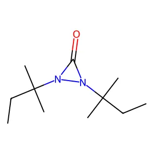 1,2-bis(2-methylbutan-2-yl)diaziridin-3-one structure