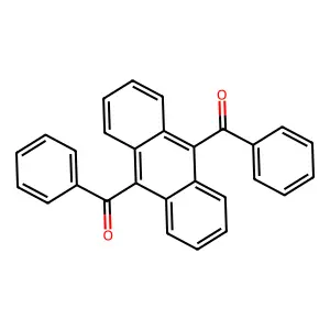 (10-benzoylanthracen-9-yl)-phenylmethanone structure