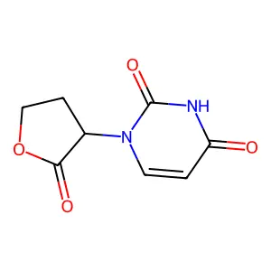 1-(2-oxotetrahydrofuran-3-yl)pyrimidine-2,4(1h,3h)-dione structure