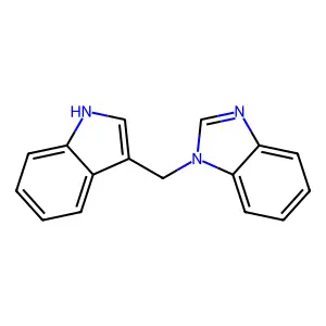 1-(1H-indol-3-ylmethyl)benzimidazole structure