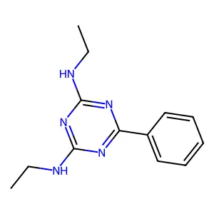 N~2~,N~4~-Diethyl-6-phenyl-1,3,5-triazine-2,4-diamine structure