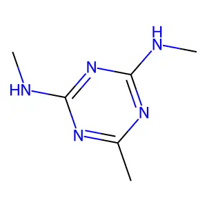 2-N,4-N,6-trimethyl-1,3,5-triazine-2,4-diamine structure