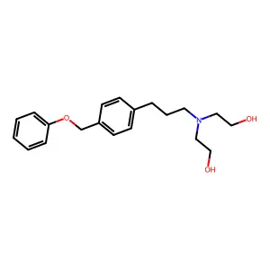 ETHANOL, 2,2'-((3-(p-(PHENOXYMETHYL)PHENYL)PROPYL)IMINO)DI- structure