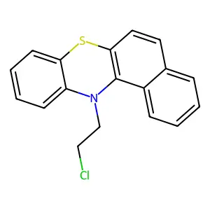 12-(2-chloroethyl)benzo[a]phenothiazine structure