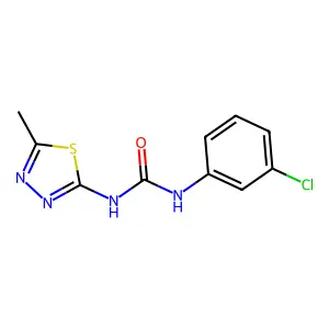 1-(3-chlorophenyl)-3-(5-methyl-1,3,4-thiadiazol-2-yl)urea structure
