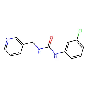 1-(3-chlorophenyl)-3-(pyridin-3-ylmethyl)urea structure